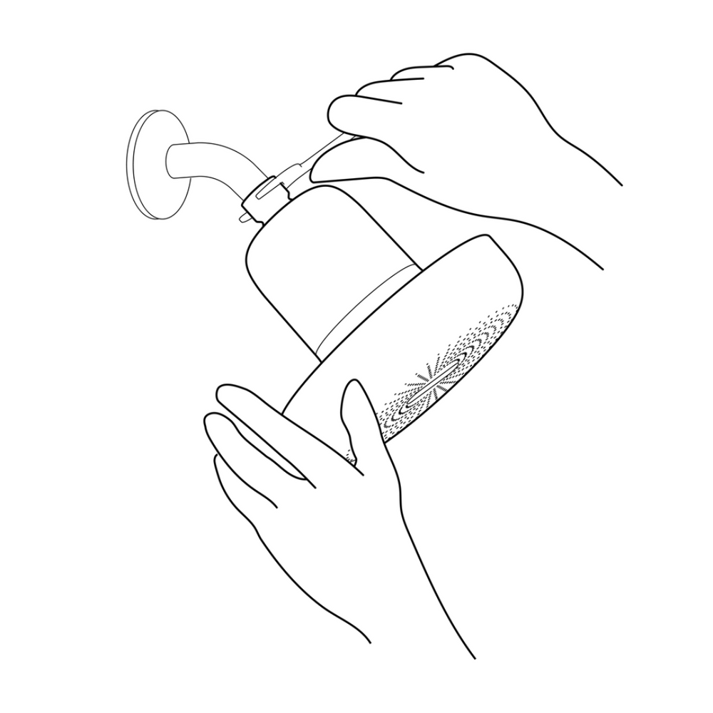 Attach the Shower Filter.