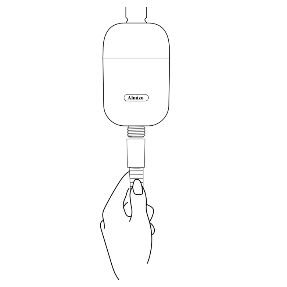 Re-attach your shower hose.